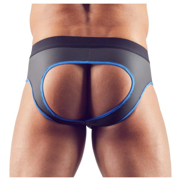 Svenjoyment - slip jockstrap aperto - nero/blu