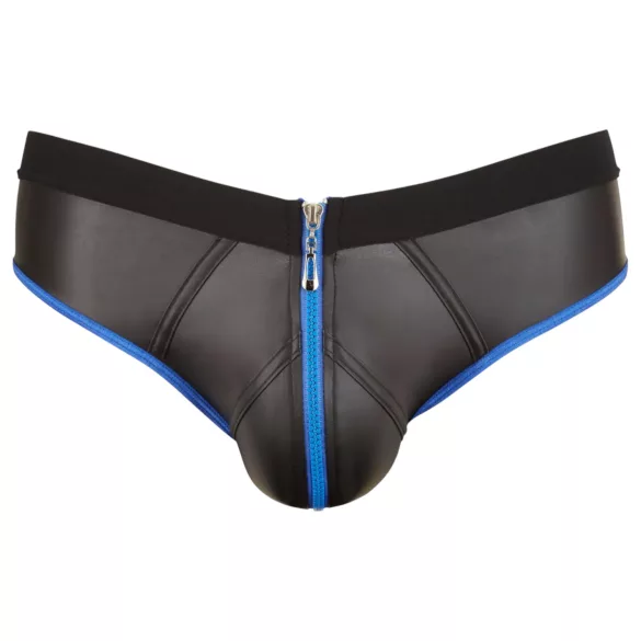 Svenjoyment - slip jockstrap aperto - nero/blu