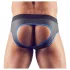 Svenjoyment - slip jockstrap aperto - nero/blu - L
