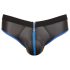 Svenjoyment - Slip jock aperto (nero-blu) - L