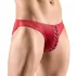 Svenjoyment - slip uomo nero con lacci - rosso