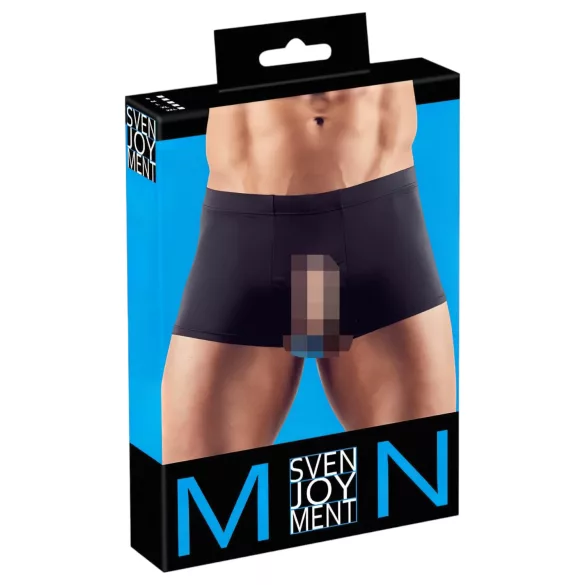 Svenjoyment - boxer uomo - apertura frontale - nero - 2XL