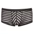 Boxer trasparente a righe - nero