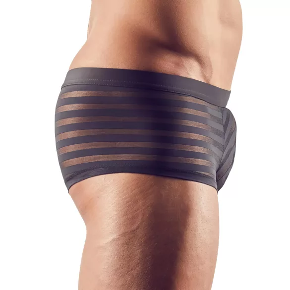 Svenjoyment - Boxer trasparente a righe (nero) - L