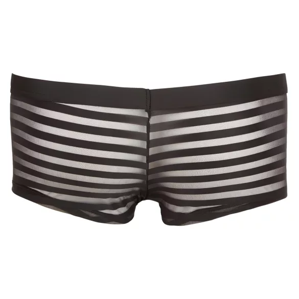 Svenjoyment - Boxer trasparente a righe (nero) - L
