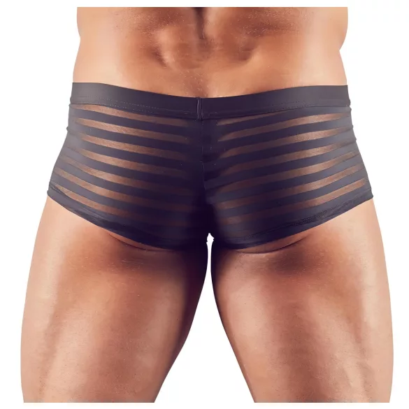 Svenjoyment - Boxer trasparente a righe (nero) - L