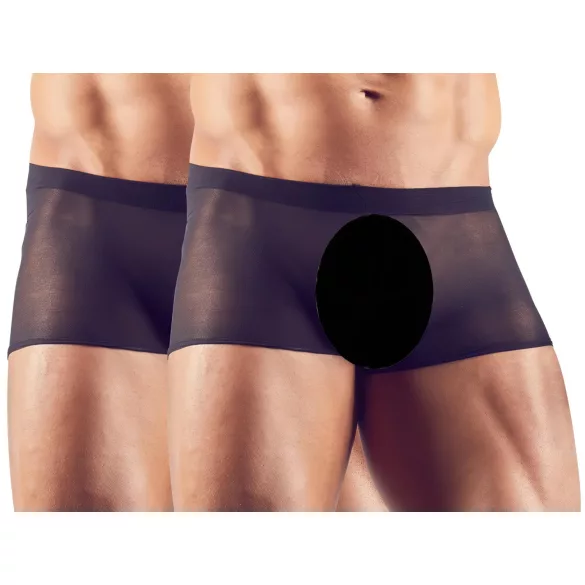 Svenjoyment - boxer trasparente set 2 pezzi - nero S-L