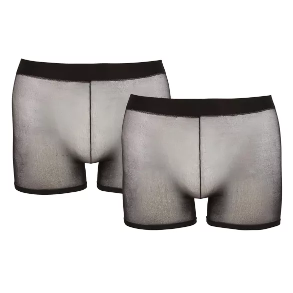 Svenjoyment - boxer trasparente set 2 pezzi - nero S-L