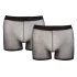 Svenjoyment - boxer trasparente set 2 pezzi - nero S-L