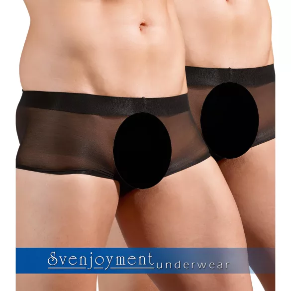 Svenjoyment - boxer trasparente set 2 pezzi - nero S-L