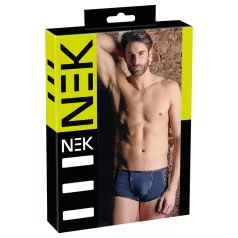 NEK - boxer nero con lacci e inserti in rete (blu)