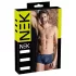 NEK - boxer nero con lacci e inserti in rete (blu)