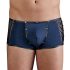NEK - Boxer blu con laccetti in rete nera