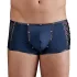 NEK - boxer nero con lacci e inserti in rete (blu)