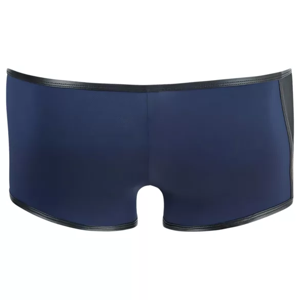 NEK - boxer nero con lacci e inserti in rete (blu)