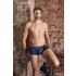 NEK - boxer nero con lacci e inserti in rete (blu)