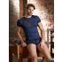 NEK - Boxer blu con laccetti in rete nera