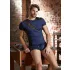 NEK - boxer nero con lacci e inserti in rete (blu)