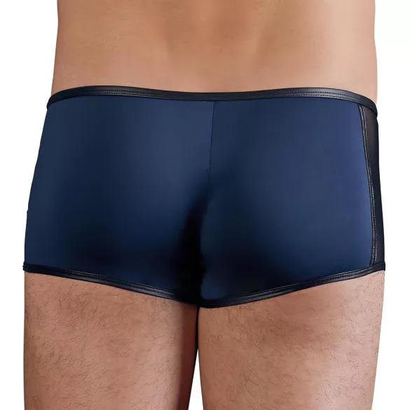 NEK - boxer nero con lacci e inserti in rete (blu)