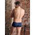 NEK - Boxer blu con laccetti in rete nera