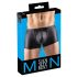 Svenjoyment - boxer opaco con cerniera e strass (nero)