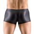 Svenjoyment - boxer opaco con cerniera e strass (nero)