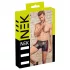 NEK - boxer uomo con inserti laterali rossi e zip - nero