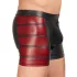 NEK - boxer uomo con inserti laterali rossi e zip - nero
