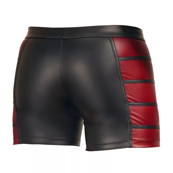 NEK - boxer uomo con inserti laterali rossi e zip - nero