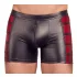 NEK - boxer uomo con inserti laterali rossi e zip - nero - L