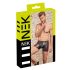 NEK - boxer nero con zip e inserti laterali rossi - XL