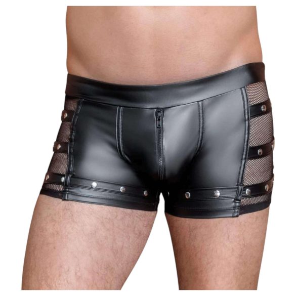 NEK - boxer nero borchiato con zip - M