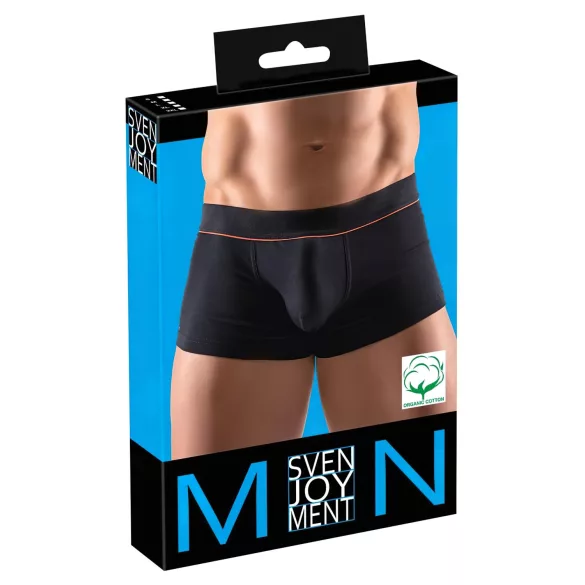 Svenjoyment - boxer nero in cotone biologico confortevole - L