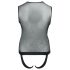 Body maschile nero con inserti trasparenti e cerniera Svenjoyment  - M