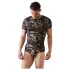 NEK - t-shirt mimetico da uomo (verde-marrone)