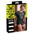 NEK - T-shirt uomo nero effetto opaco, maniche corte - XL
