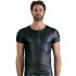 NEK - T-shirt uomo nero effetto opaco, maniche corte - XL