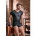 NEK - T-shirt uomo nero effetto opaco, maniche corte - XL