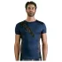 NEK - maglia uomo trasparente con lacci e inserti rete - nero/blu