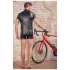 NEK - felpa uomo con zip e inserti rossi - nero - XL