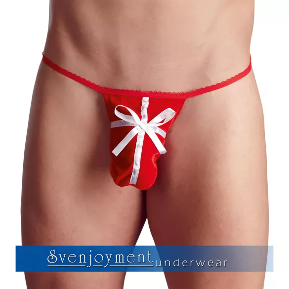 Perizoma rosso natalizio da uomo in regalo (S-L)