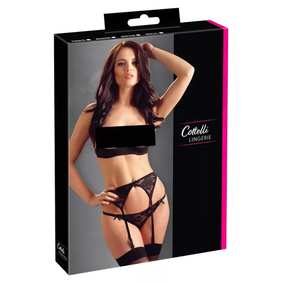 Cottelli - set erotico 3 pezzi - nero