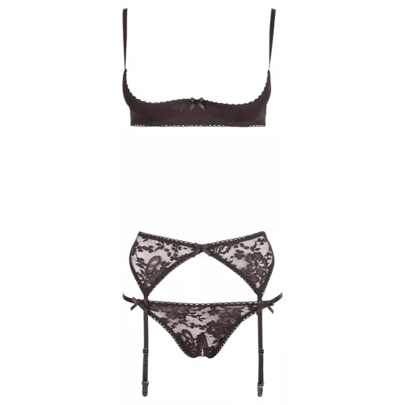 Cottelli - set erotico 3 pezzi - nero