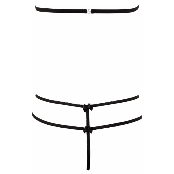 Cottelli - completo intimo aperto in pizzo - nero