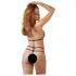 Cottelli - completo intimo aperto in pizzo - nero - XL