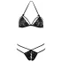 Cottelli - completo intimo aperto in pizzo - nero - XL