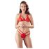 Cottelli - set reggiseno in pizzo rosso aperto - L
