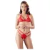 Cottelli - set reggiseno aperto in pizzo - rosso - XL