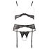 Abierta Fina - set di lingerie in pizzo con perle
