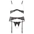 Abierta Fina - set lingerie in pizzo con perle - M